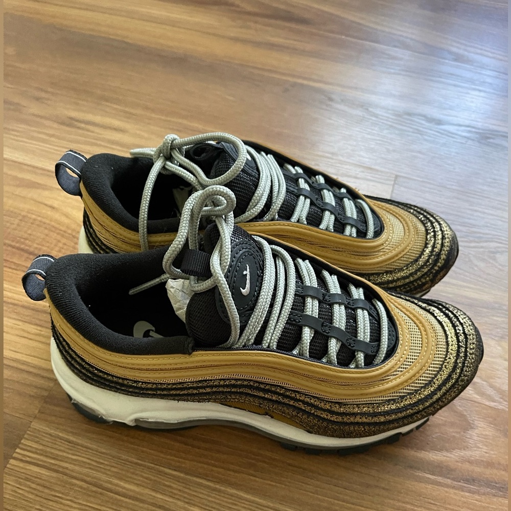 Nike Air Max 97 in Black, Gold, and White
